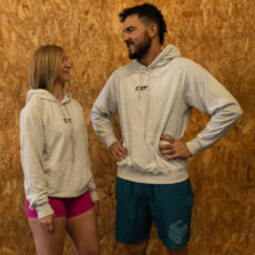 Sudadera GRIS con capucha 240g Basic "CEF ATHLETE"